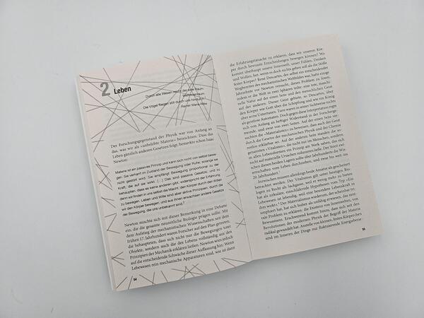 Innenansicht des Buches „Der Stoff, aus dem wir sind“