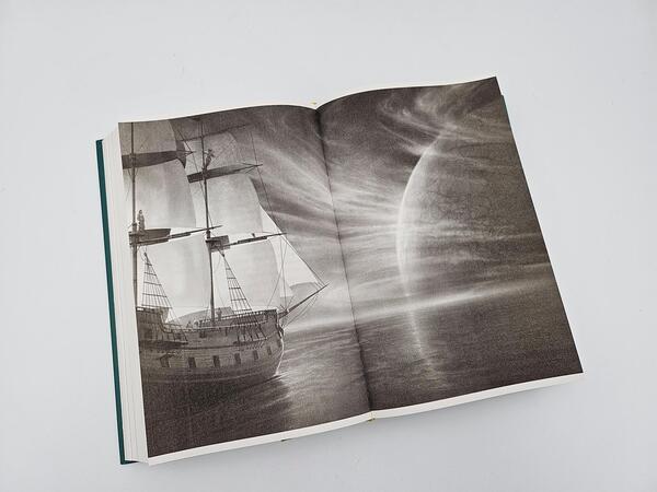 Innenansicht des Buches „Weit über der smaragdgrünen See“