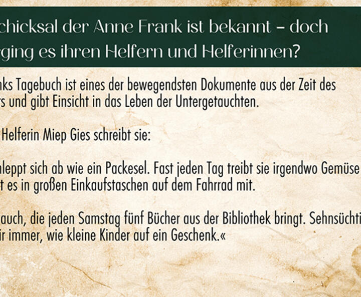 historischer Roman Anne Frank