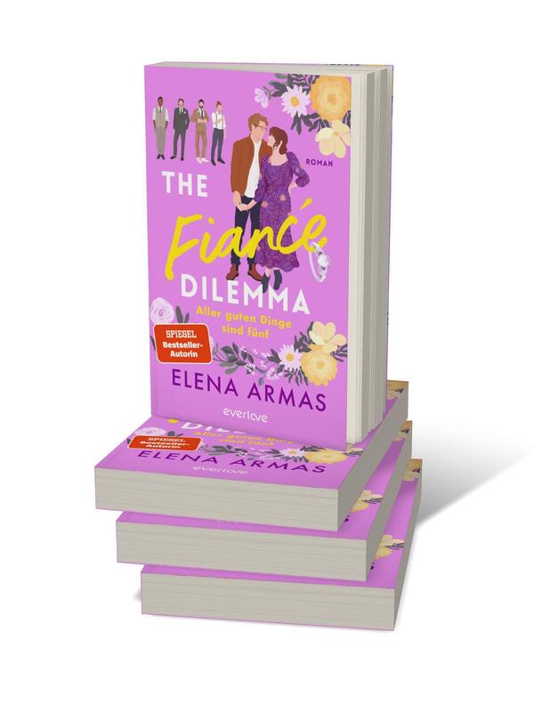 Bücherstapel des Buches „The Fiancé Dilemma – Aller guten Dinge sind fünf“