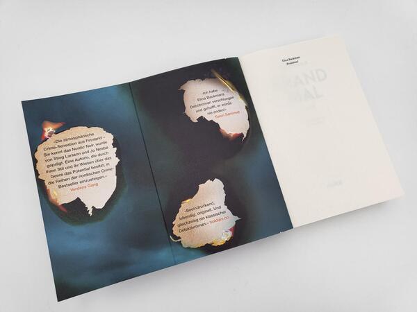 Innenansicht des Buches „Brandmal“