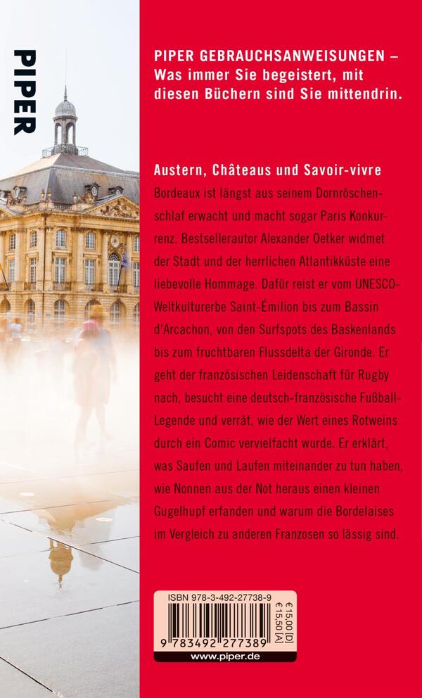 Rückansicht des Buches „Gebrauchsanweisung für Bordeaux und die Atlantikküste“