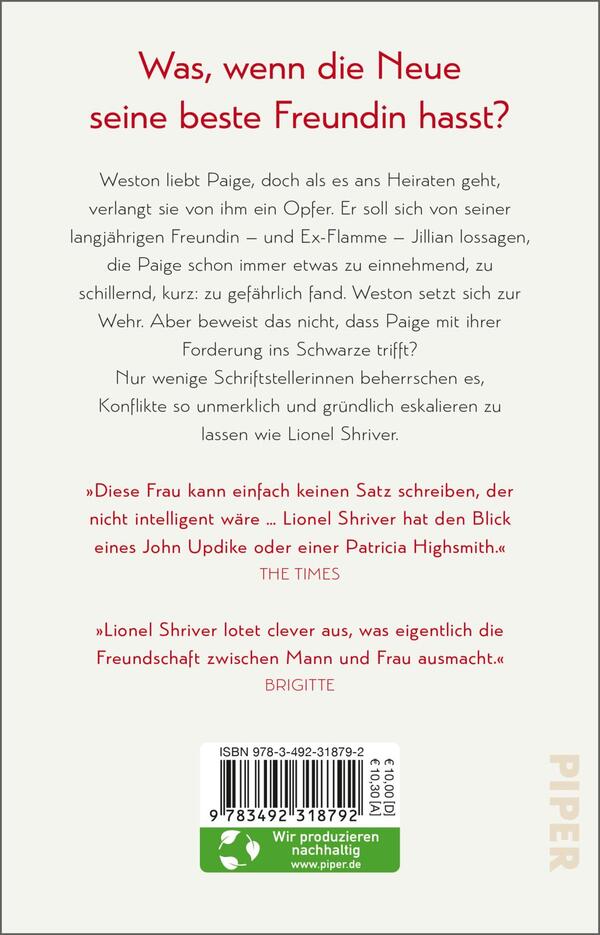 Rückansicht des Buches „Die perfekte Freundin“