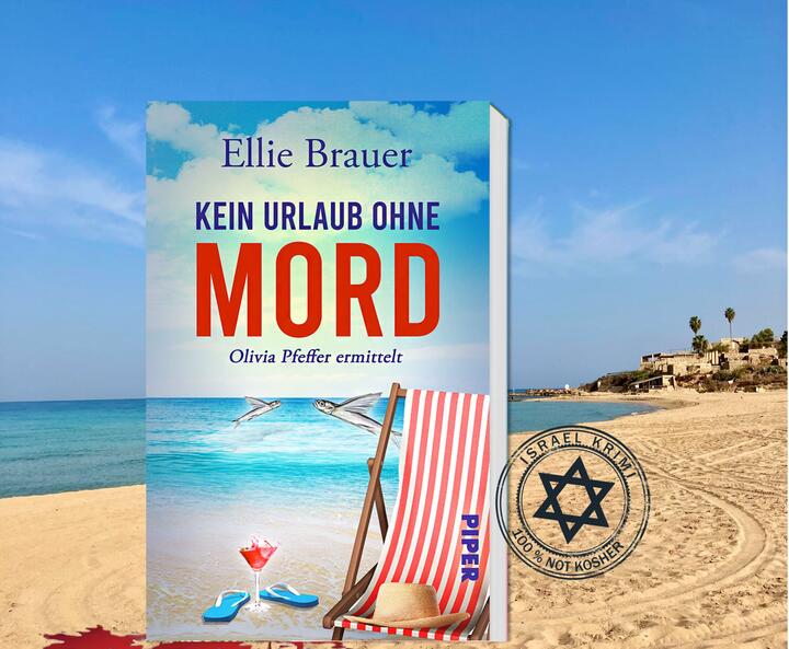 Cover von Ellie Brauers „Kein Urlaub ohne Mord“ vor Strandkulisse