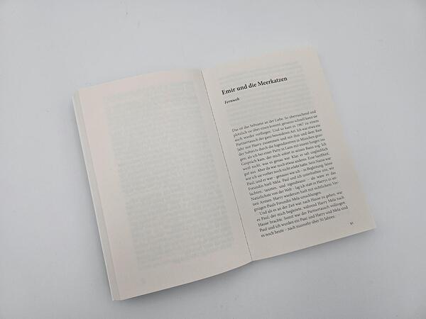 Innenansicht des Buches „Hinter dem Lächeln“