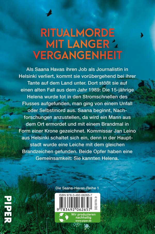 Rückansicht des Buches „Brandmal“