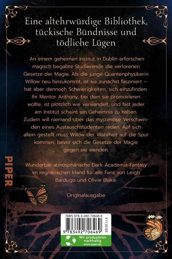 Rückansicht des Buches „Die Gesetze der Magie“